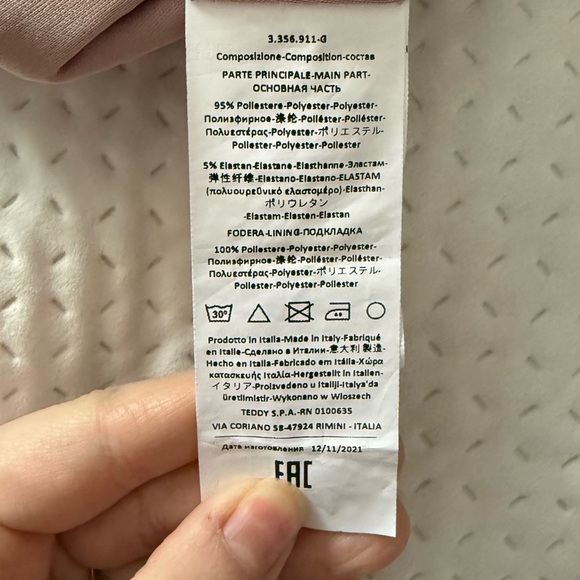 Rinascimento Off-Shoulder Dress in Blush Wedding Guest or Elegant Event Dress - Picture 7 of 11